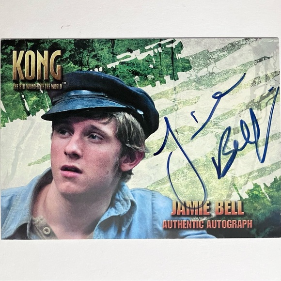 KING KONG (2005) Autograph Card / JAMIE BELL as Jimmy / Topps / Rare Memorabilia - Picture 1 of 7